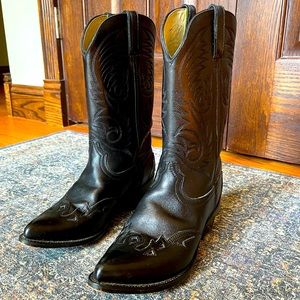 Durango Black Leather Western Boots Women